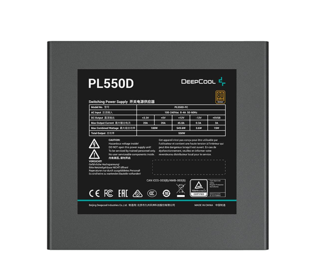 Deepcool PL550D 550W 80 Plus Bronze R-PL550D-FC0B-EU - 1235793 - zdjęcie 6